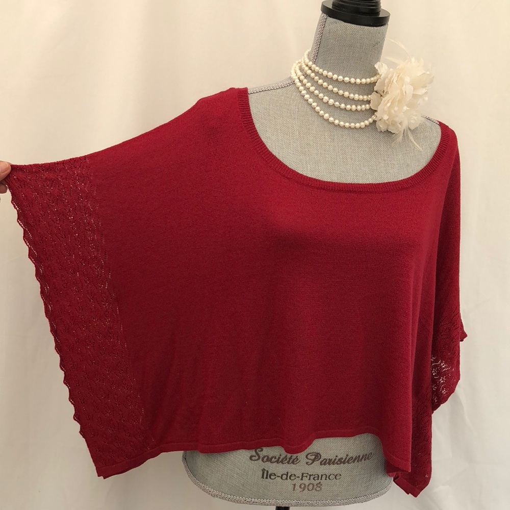 Mac & jac wild berry sweater large